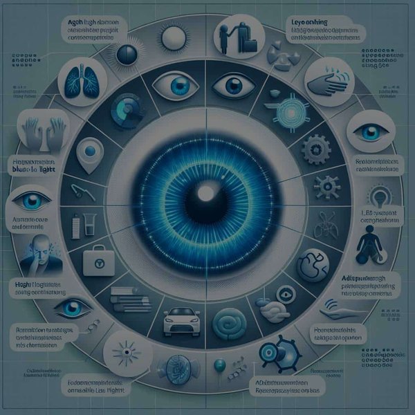 Quelles sont les implications de la lumière LED bleue sur la santé oculaire et comment s'en protéger ?